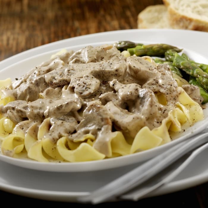 Beef stroganoff